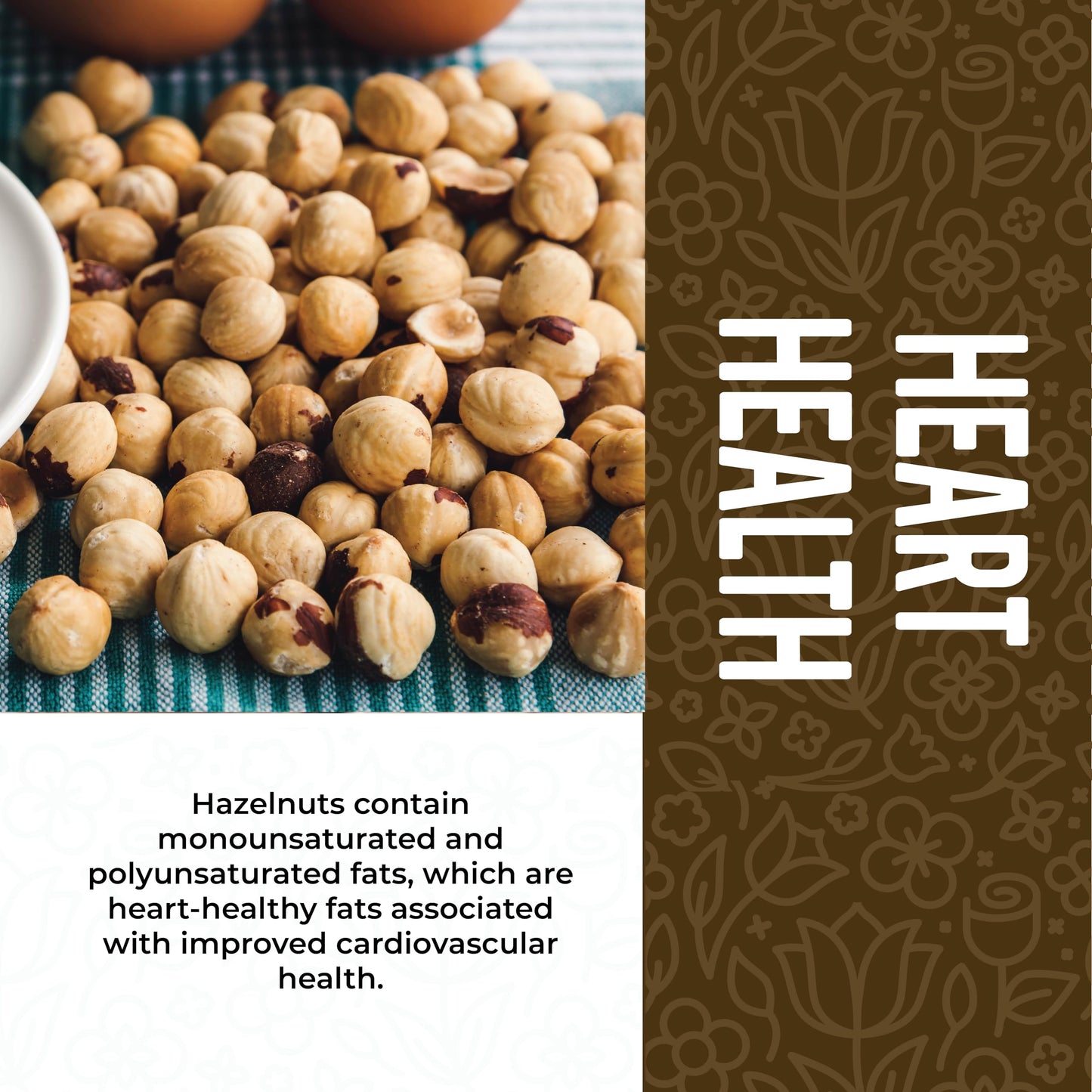 Hazelnuts Raw 1lb, Raw Hazelnuts no Shell. Hazelnuts for Baking, Cooking or Snacking, All Natural and Fresh, Unsalted and Non-GM