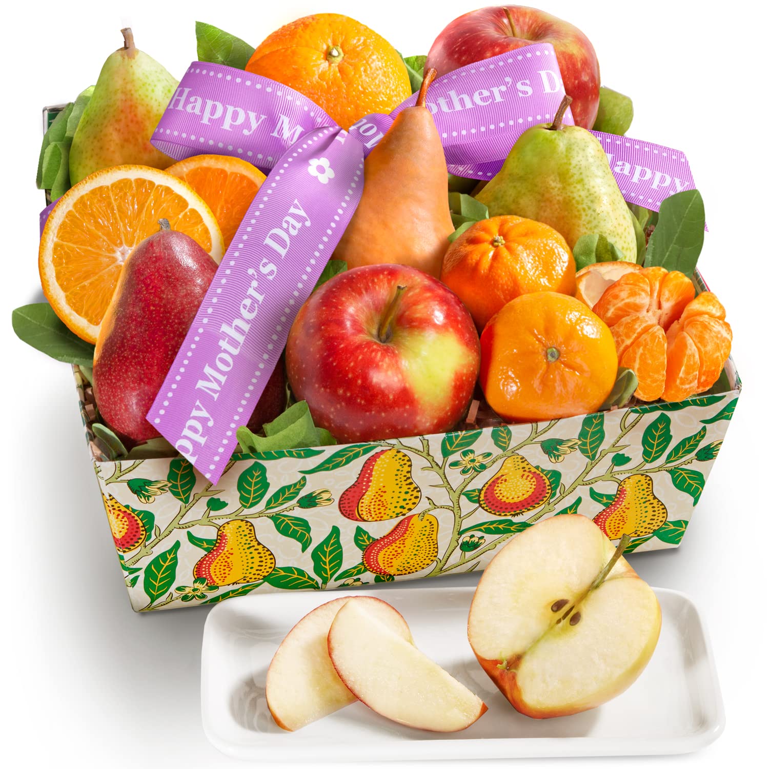 Happy Mothers Day Orchard Favorites Fruit Basket Gift