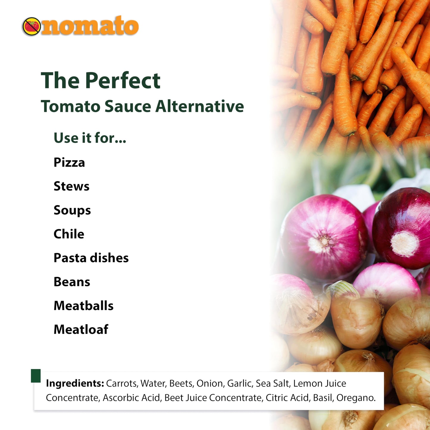 Nomato Original Tomato Free Marinara Sauce - Gluten Free, Nut Free, Dairy Free - 24 oz (1 Pack)