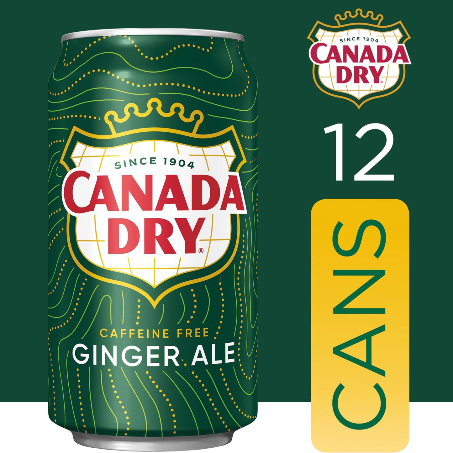 Canada Dry Ginger Ale Soda - 12 fl oz Cans, 12 Pack, Model 078000152166