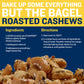 PLANTERS Deluxe Lightly Salted Cashews, Party Snacks, Plant-Based Protein, Quick Snack for Adults, After School Snack, Flavored