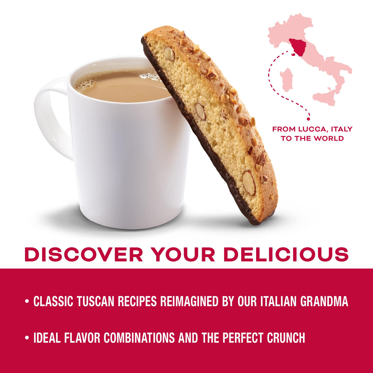 Nonni'S Cioccolati Biscotti Italian Cookies - 4 Tubs - Italian Biscotti Cookies - Biscotti Individually Wrapped Cookies W/Premiu