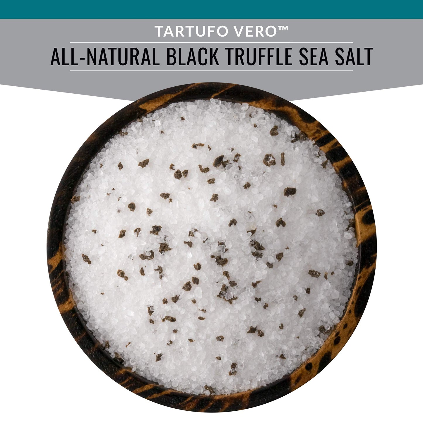 SaltWorks All Natural Black Truffle Sea Salt, 3.5 Oz, White Crystals and Brown Truffle Pieces