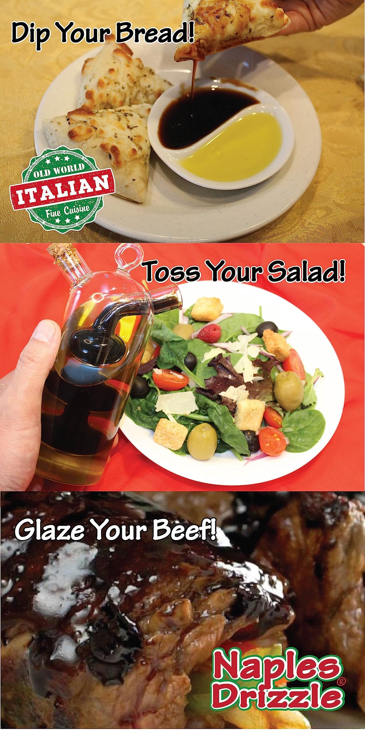 RASPBERRY - Rich, Extra Thick Balsamic Vinegar REDUCTION, No Added Sugar or Thickeners, Better-Than-Glaze Balsamic Vinegar (Rasp