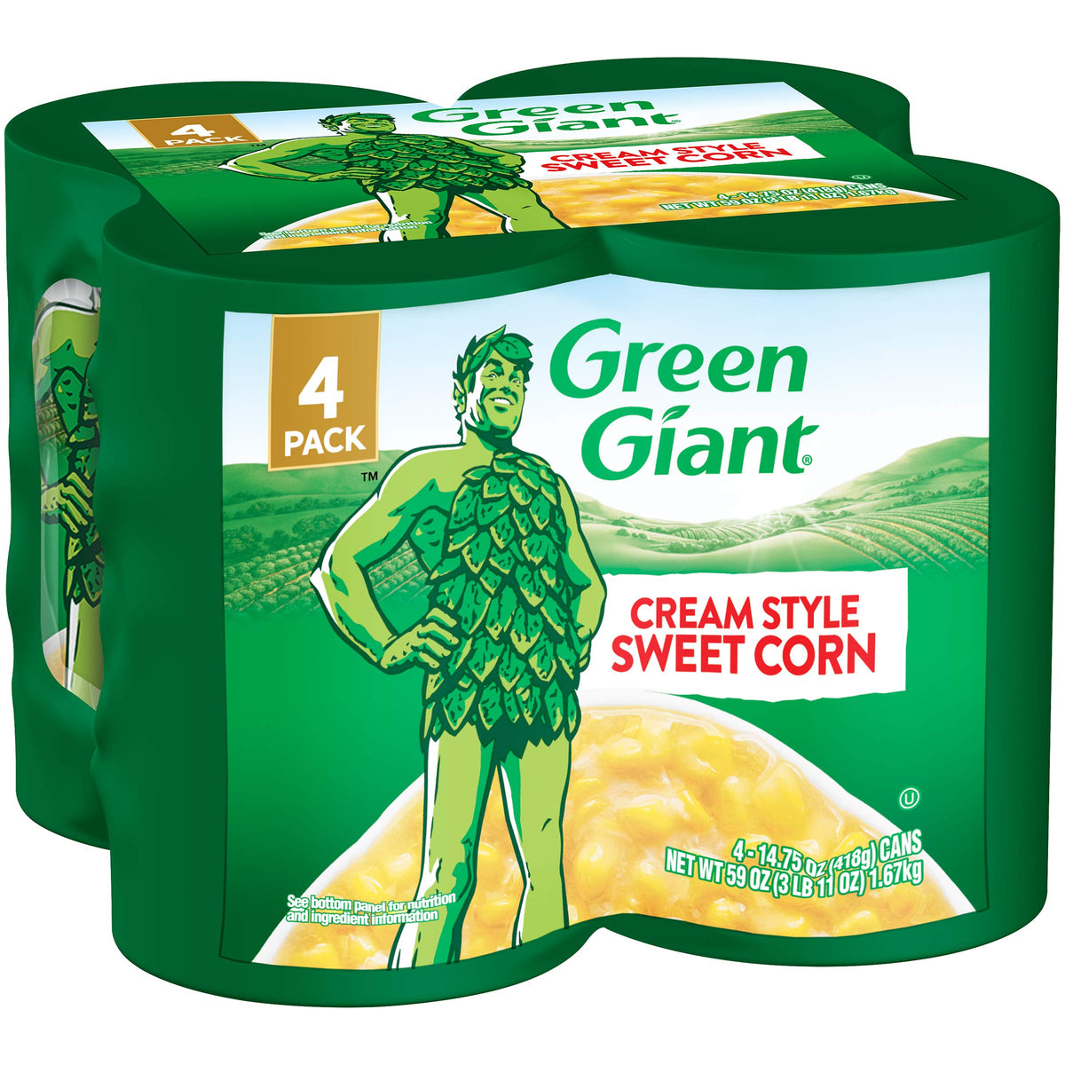 Green Giant Cream Style Sweet Corn, 4 Pack Of 14.75 Ounce Cans
