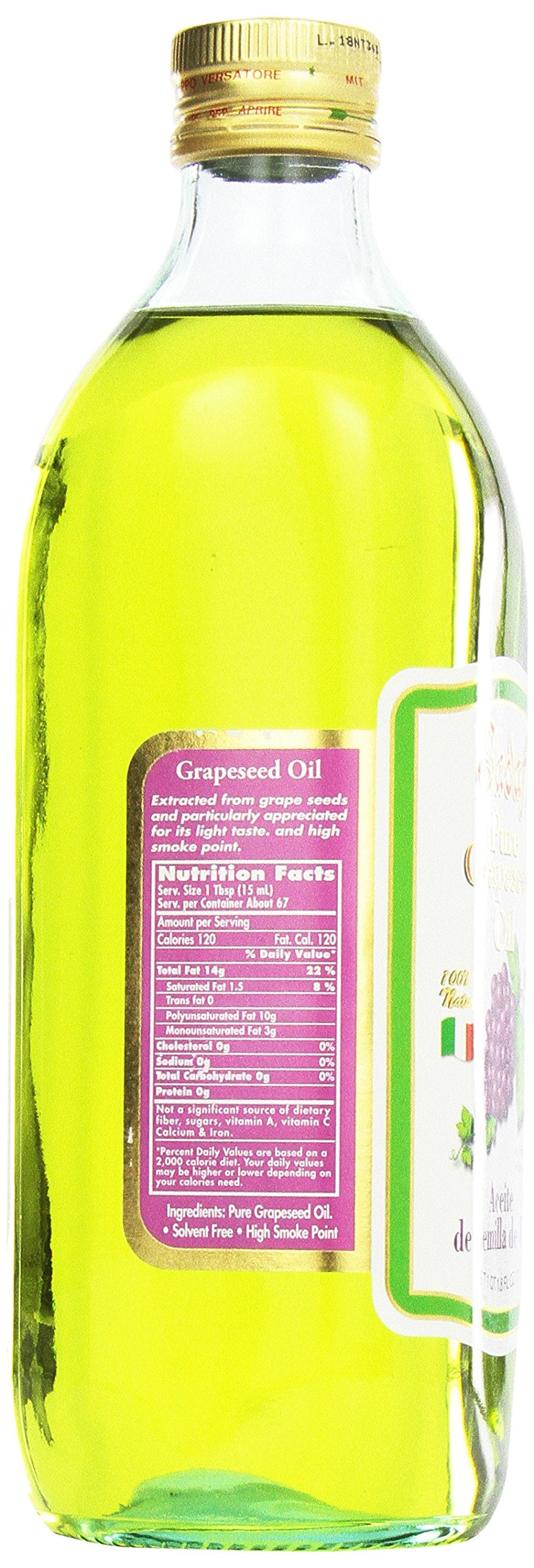 Sadaf G seed Oil - Healthy Cooking Oil, High smoky aroma Point, 33.8 Fl Oz, Yellow, Model 052851060047