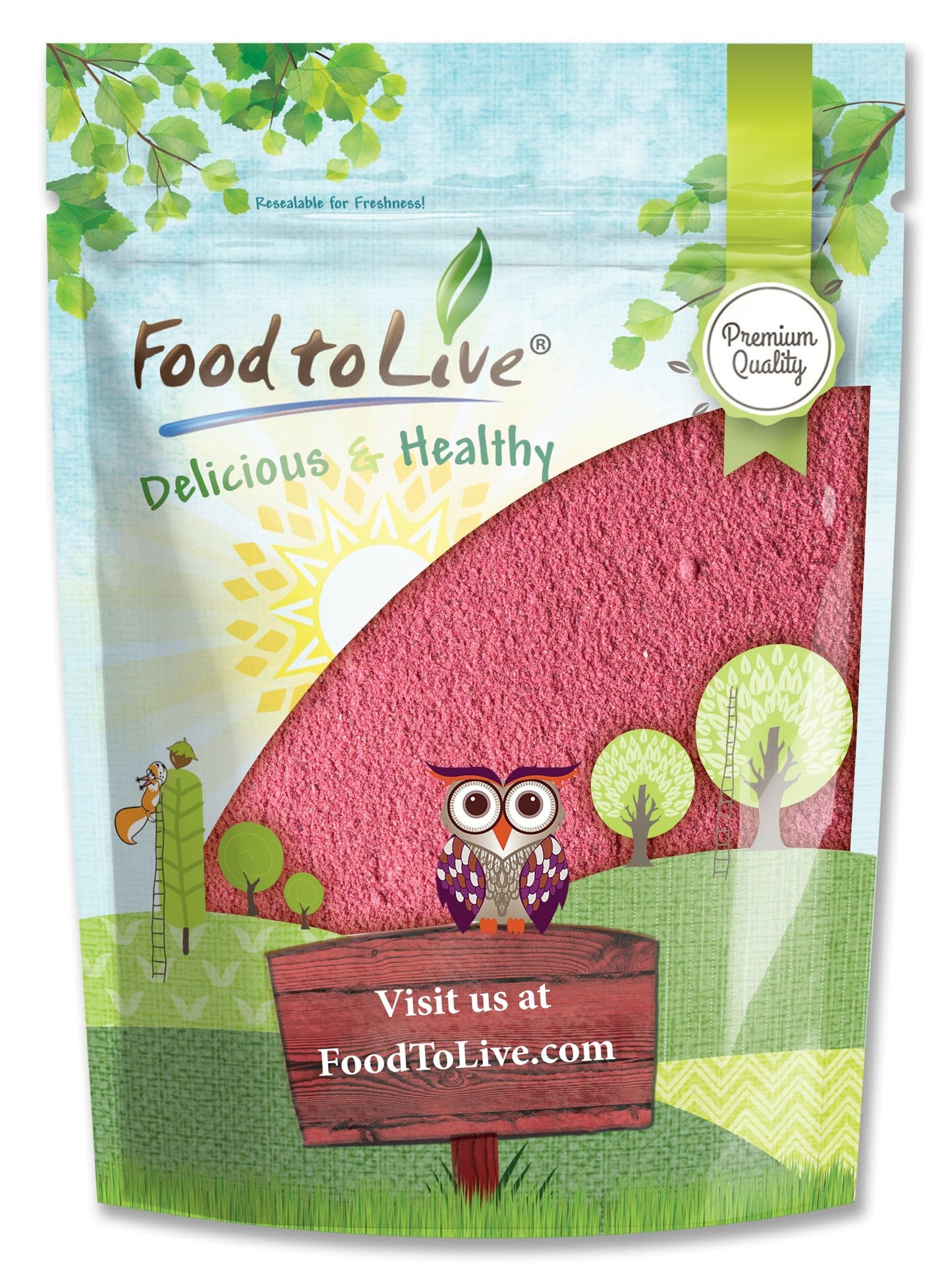 Food to Live Cranberry Juice Powder, 1 Pound - Great for Juices, Smoothies, Yogurts & Breakfast Drinks. Spray-Dried Powder Made 