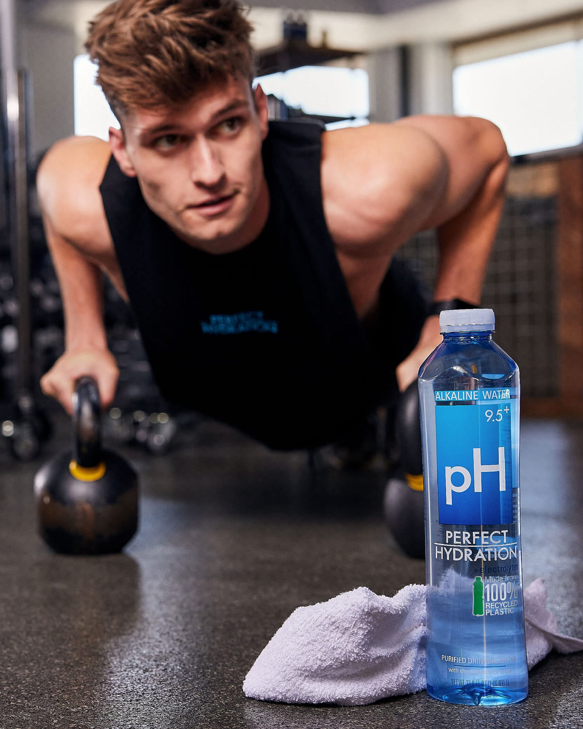 Perfect Hydration 9.5+ pH Alkaline Drinking Water, 1-Liter Bottle, Case of 12