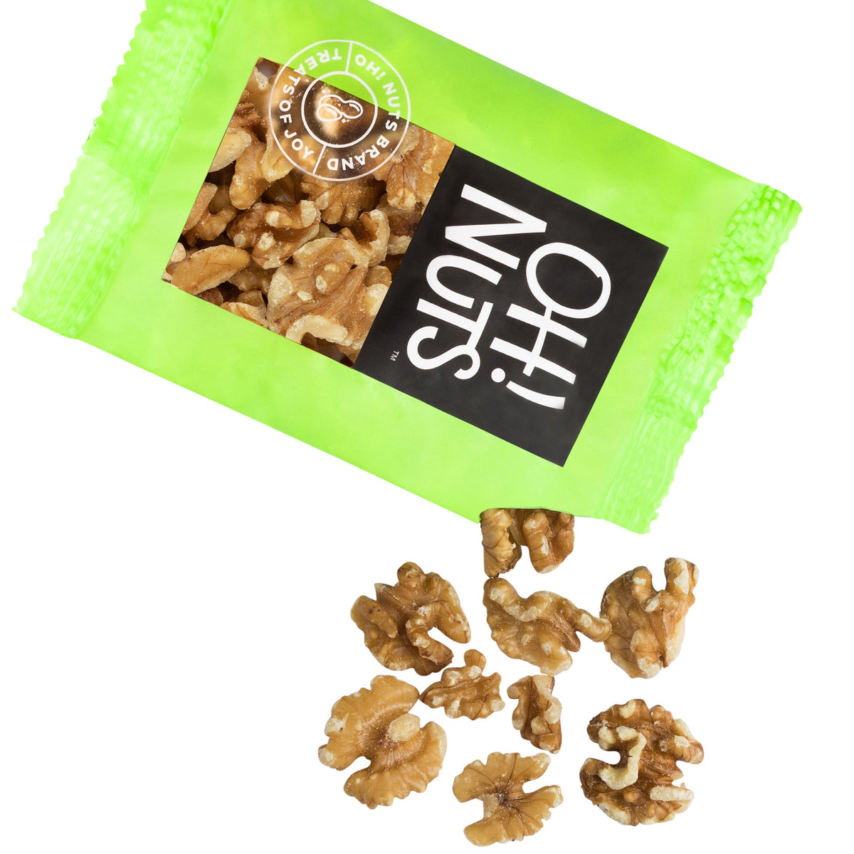 Oh! Nuts Walnuts Raw Individual Nut Snacks for On-the-Go - 12 Convenient Nut Snacks for School - Bulk Nuts Variety - Individual