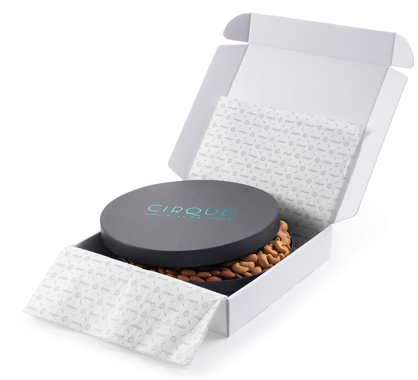 Cirque Gift Co. Gourmet Nut Gift Tray 10'' Freshly Roasted Assorted Nuts For Mothers Day, Fathers Day, Holiday, Corporate Giftin