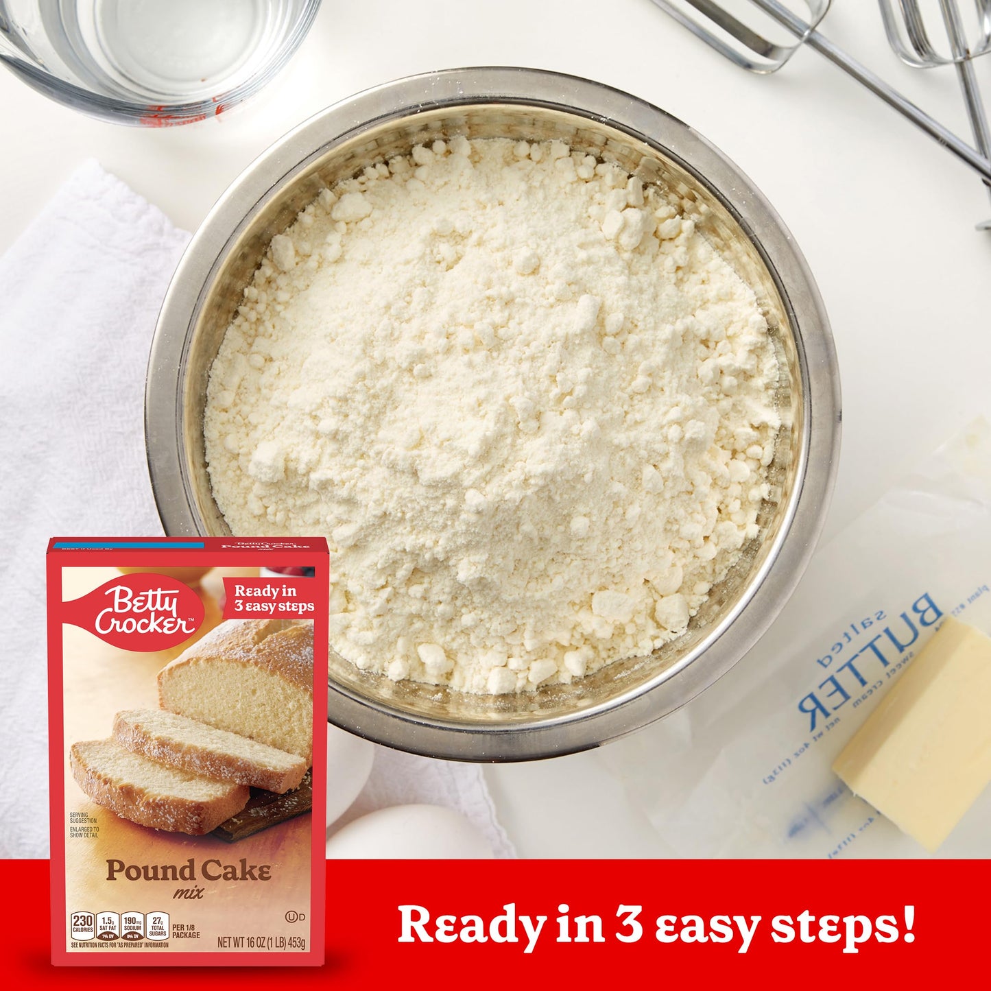 Betty Crocker Pound Cake Mix, 16 Oz. (Pack Of 12)