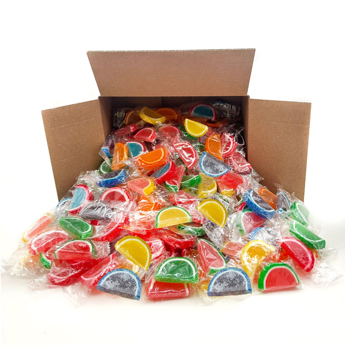 Fruit Slices Jelly Candy | Assorted Flavors | Bulk 5-Pound Box (About 150 Pieces) | Individually Wrapped
