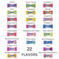 HI-CHEW Variety Mix - 8 Bags of 22 Flavors - Soft & Chewy Taffy Candy - Individually Wrapped for Sharing
