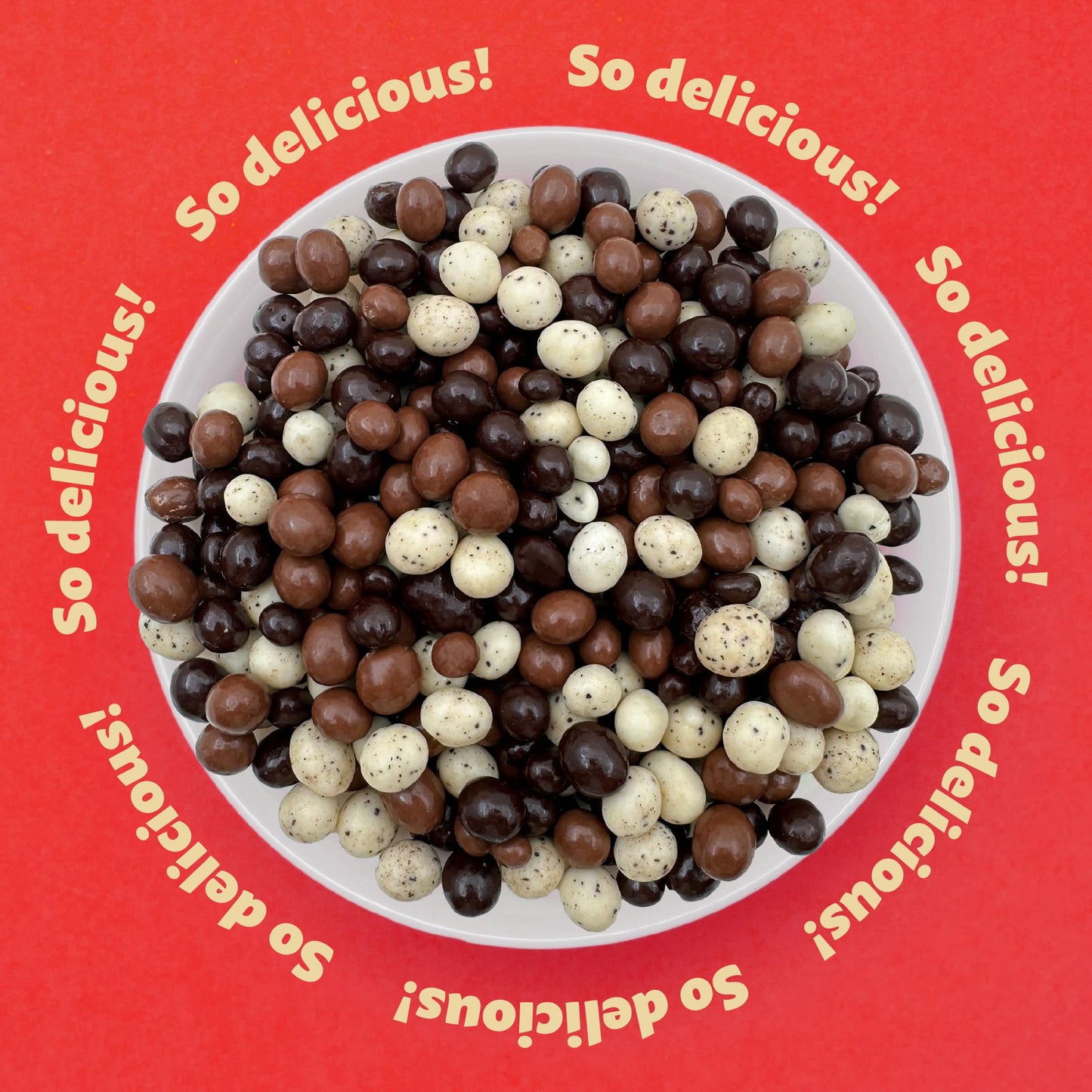 ILIKE! Chocolate Covered Espresso Coffee Beans - Tri-Colored Blend, 2 Pound Bag