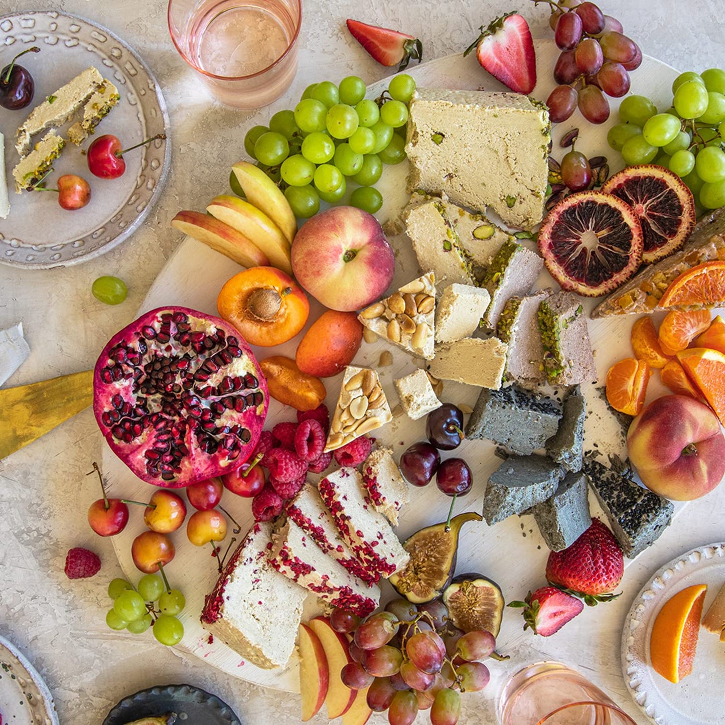 Seed + Mill - Tahini Sauce - Halva Dessert & Tahini Sampler (Sea Salt Dark Chocolate Halva Candy, Pistachio Halva Candy, Organic