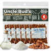 Uncle Bud's Deep Fried Peanuts In Shell (6-Pack) | Salt and Vinegar Peanuts, Salted Peanuts In The Shell, Shelled Peanuts Snack 