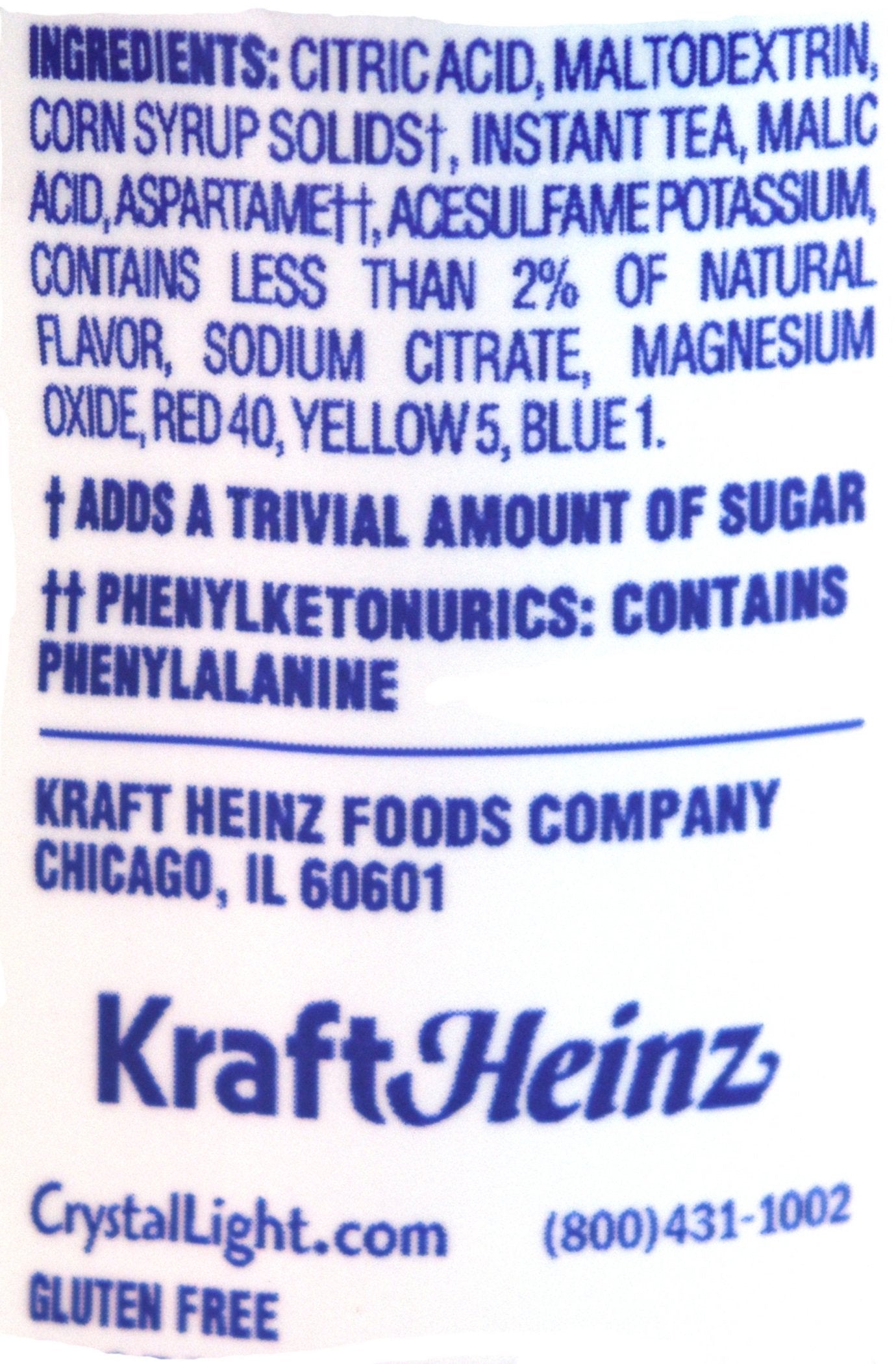 Crystal Light Raspberry Iced Tea Canister, 1.6 Ounce (Pack of 2)