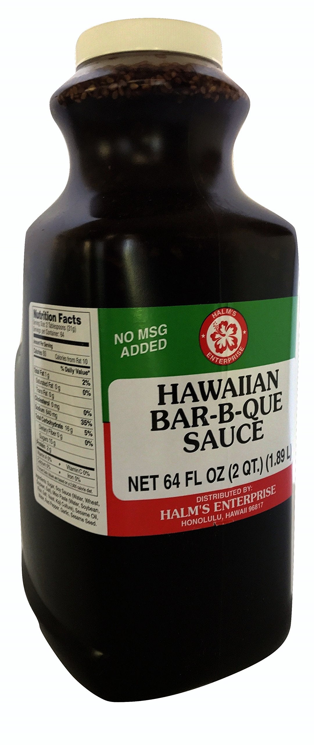 Halm'S Hawaiian Bbq Bar-B-Que Sauce 64 Ounce Bottle