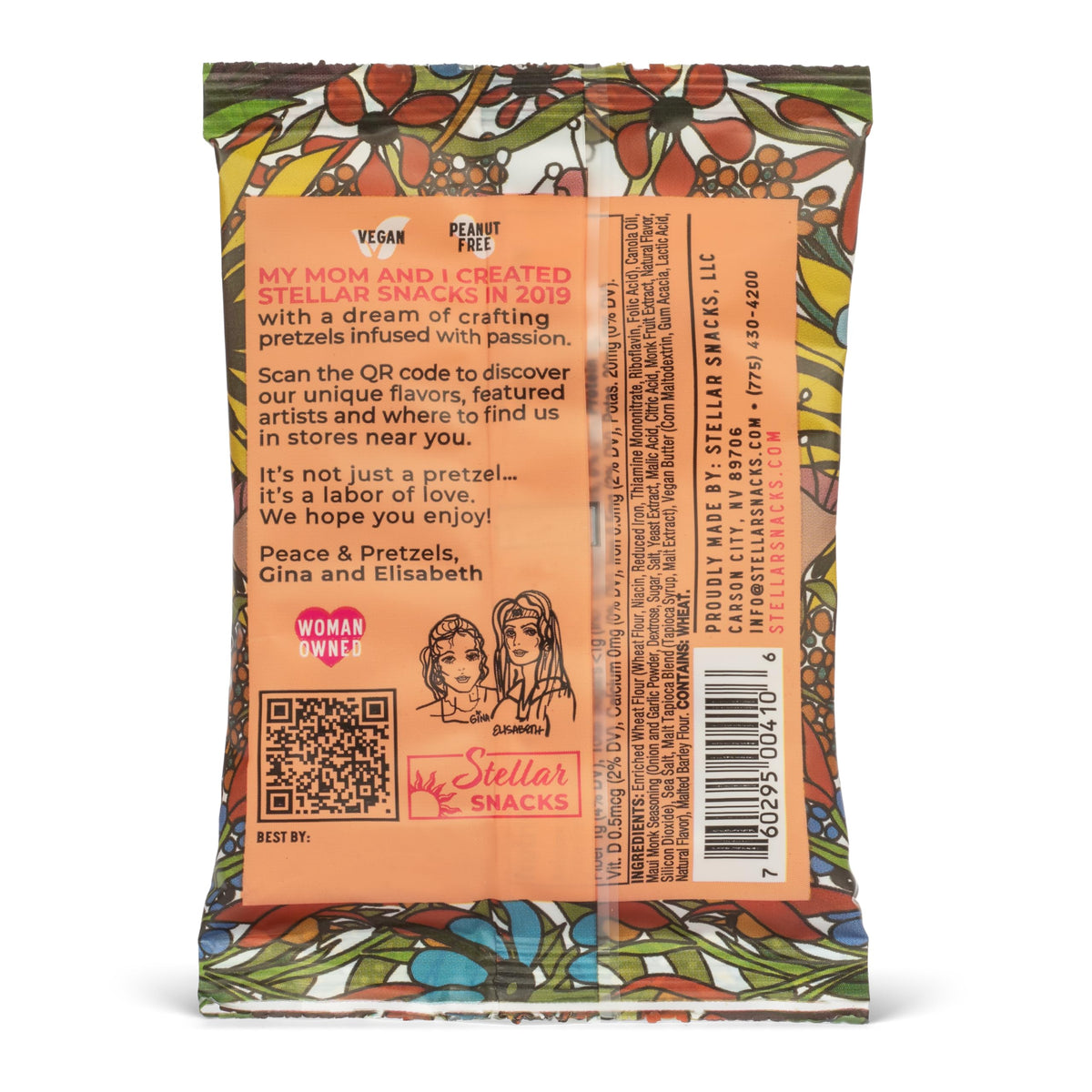 Stellar Snacks Mini Pretzel Braids  Maui Monk  0.5 Ounce (Pack of 75) Vegan Friendly  Kosher  Non-GMO (0.5 Oz  Maui Monk)