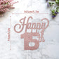 Lingteer Happy 15Th Birthday Cake Topper - Cheers To 15Th Birthday Fifteen Years Old Birthday Party Cake Decorations Sign.