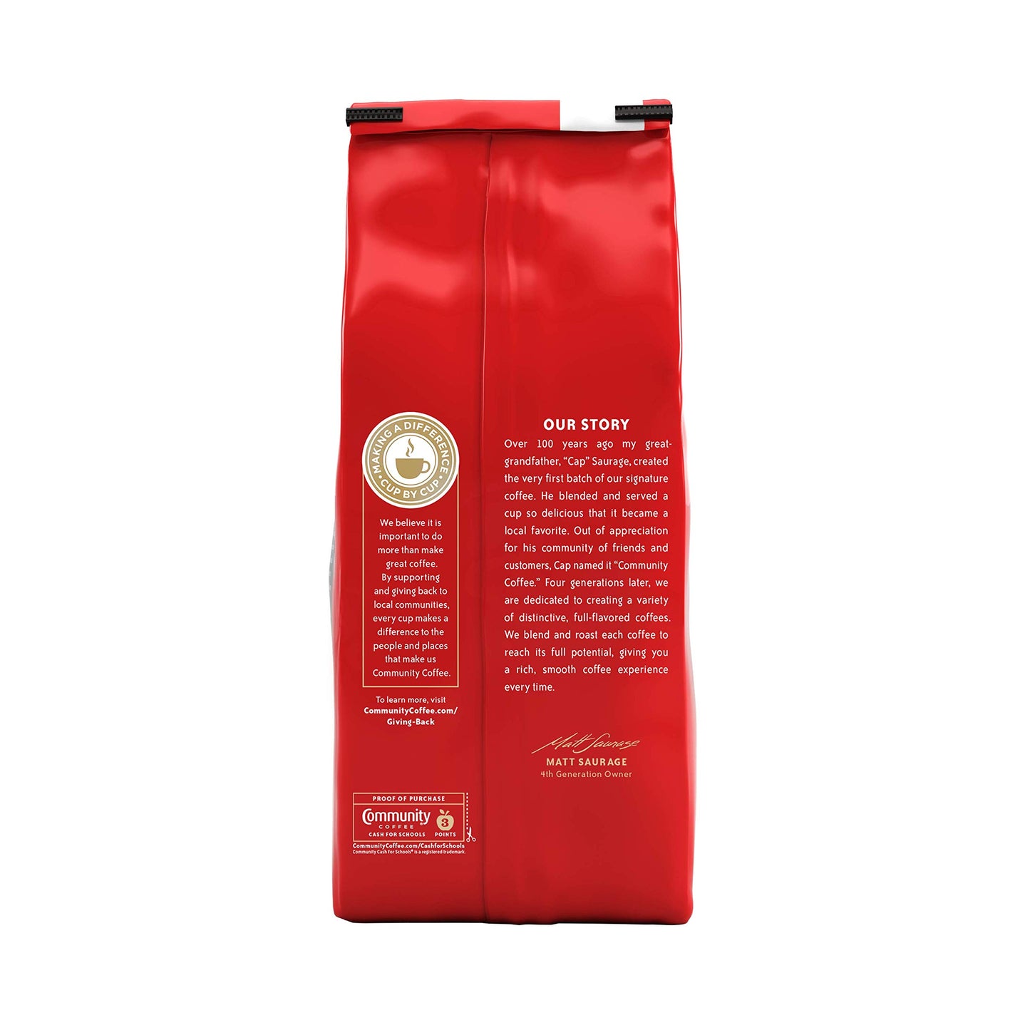 Community Coffee Caf   Special Blend Ground Coffee, Medium-Dark Roast, 32 Ounce Bag (Pack of 4)