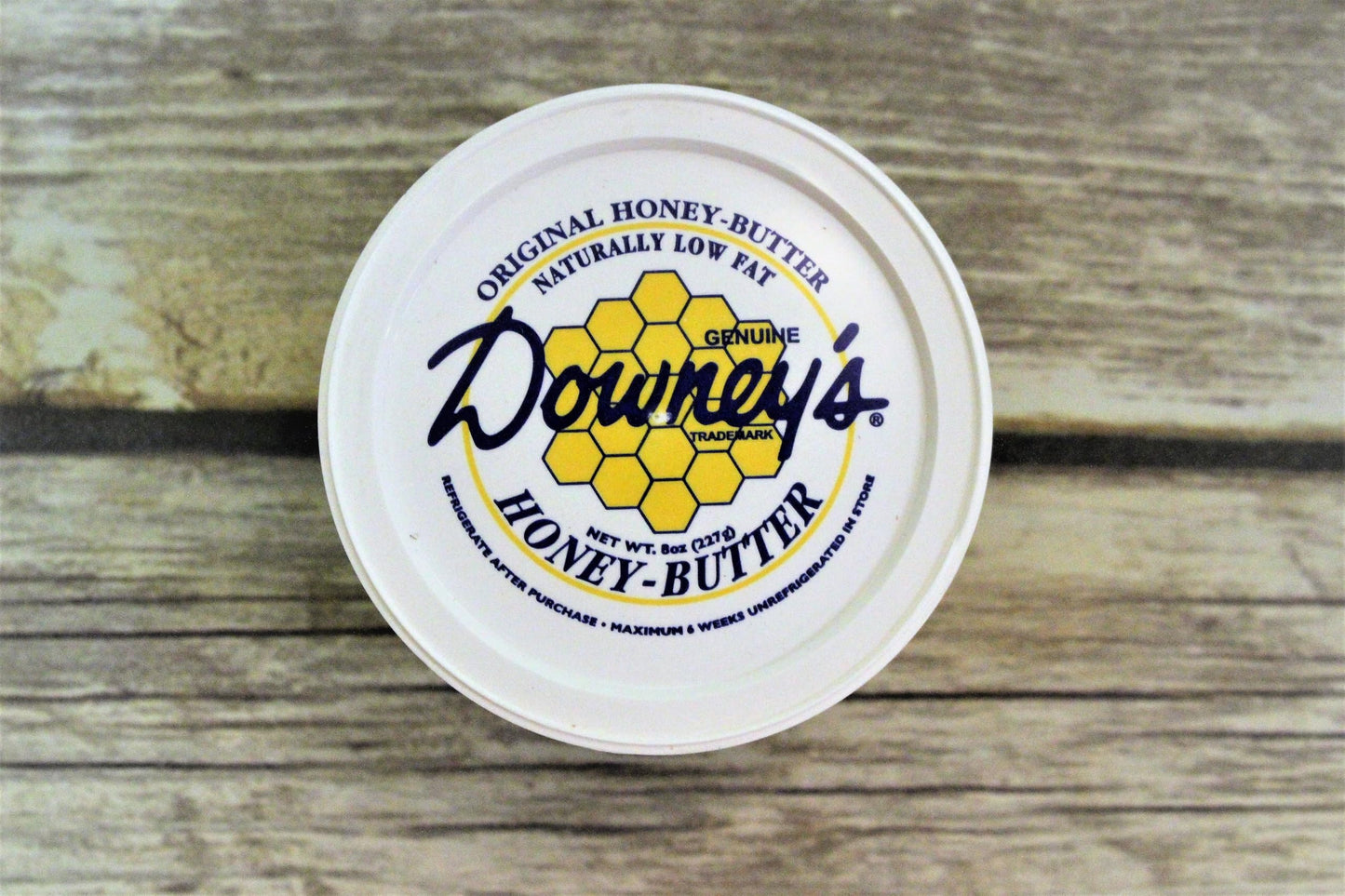 Amishtastes Downey'S All-Natural Original Honey Butter, Favorite Amish Food, 8 Oz. (Pack Of 24)