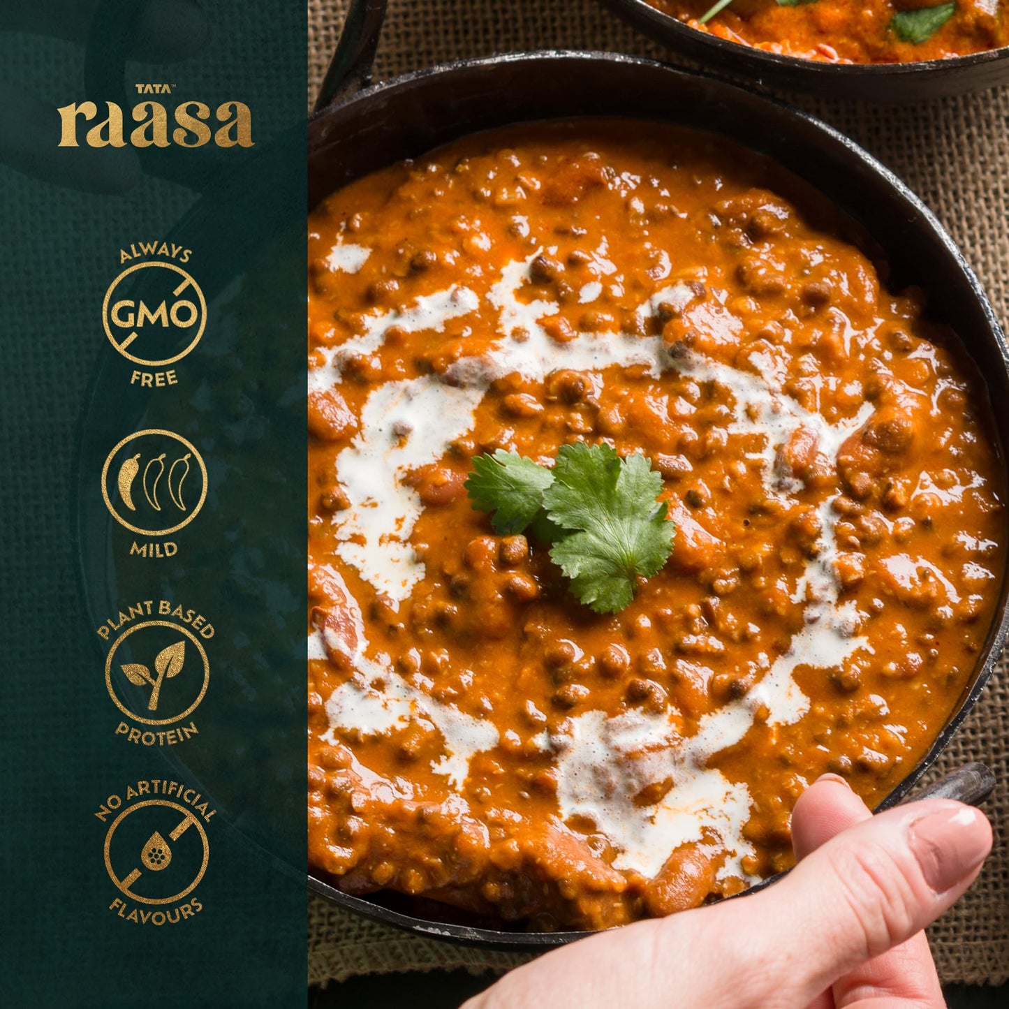 Tata Raasa Royal Black Lentils, Vegan Friendly, Non-GMO, 10 Ounce (Pack of 6)