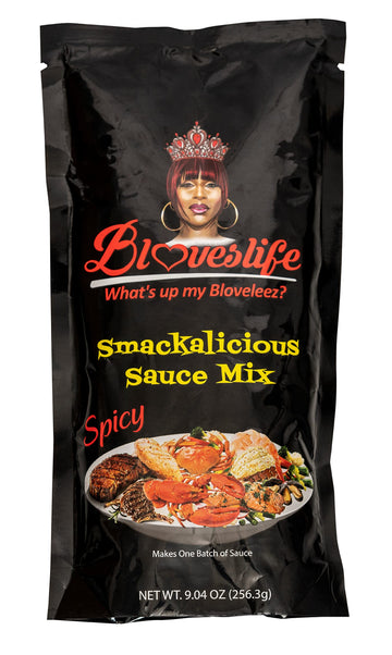 Bloves Smackalicious Sauce Seasoning Mix (Spicy), Spicy Seasoning Mix for Bloves Smacklicious Sauce W/Cajun, Mild & Garlic Butt