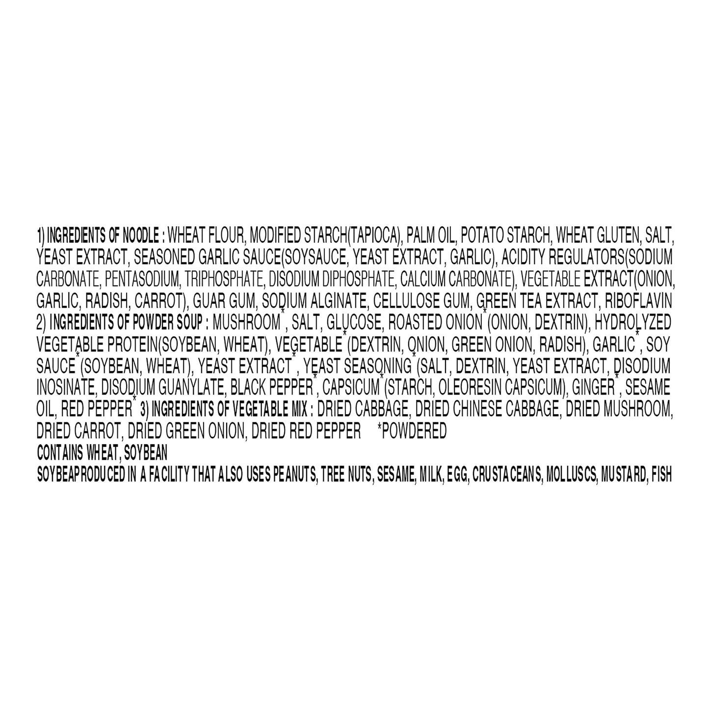 Ottogi Jin Ramen Veggie Instant Noodle Soup, Vegan, 3.88oz x 4 Pack