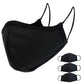 Enerplex Comfort 3-Ply Reusable Face Mask - Breathable, Fully Machine Washable Masks For Home Office Work Outdoors - Large (3-Pa
