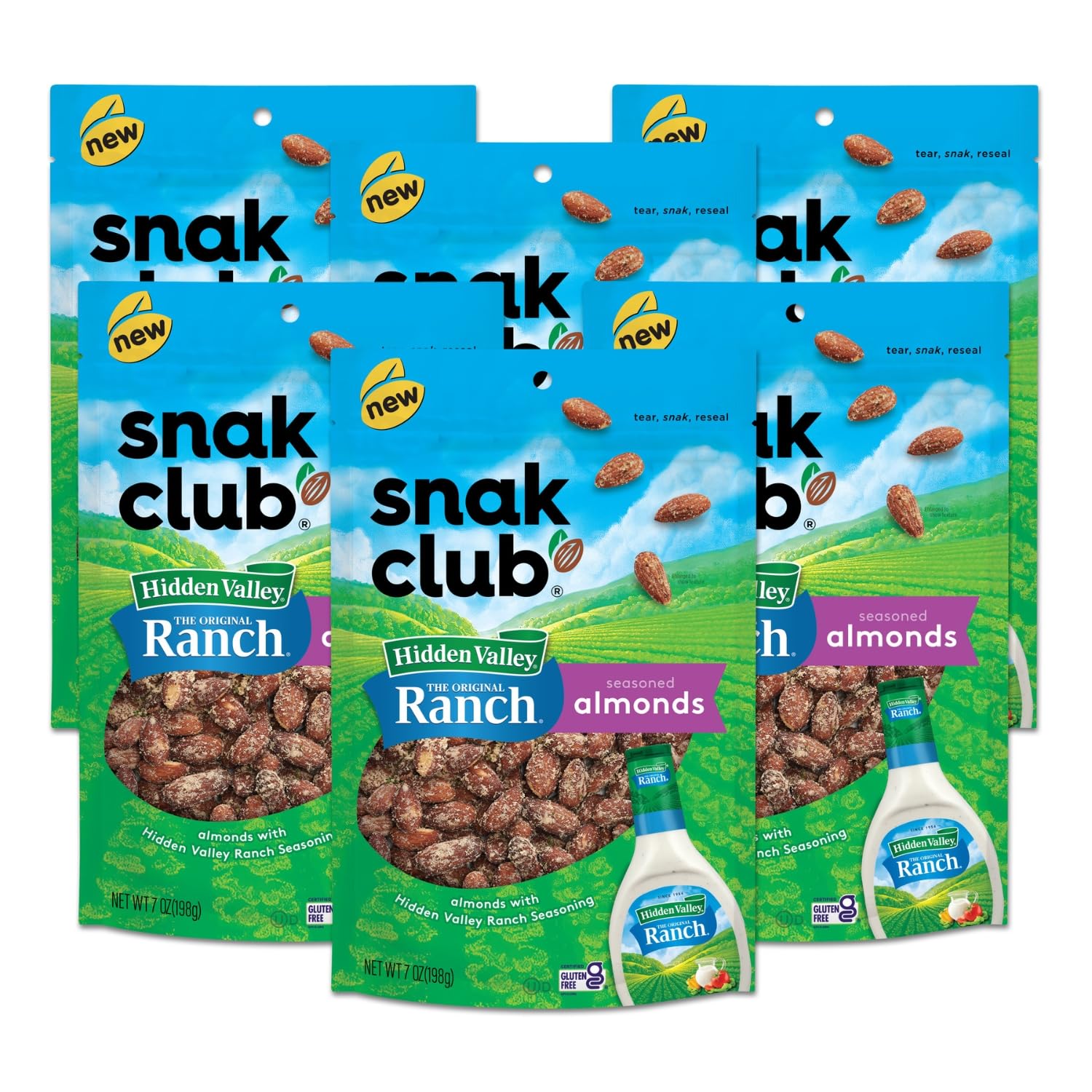 Hidden Valley Ranch Almonds 7oz/6ct