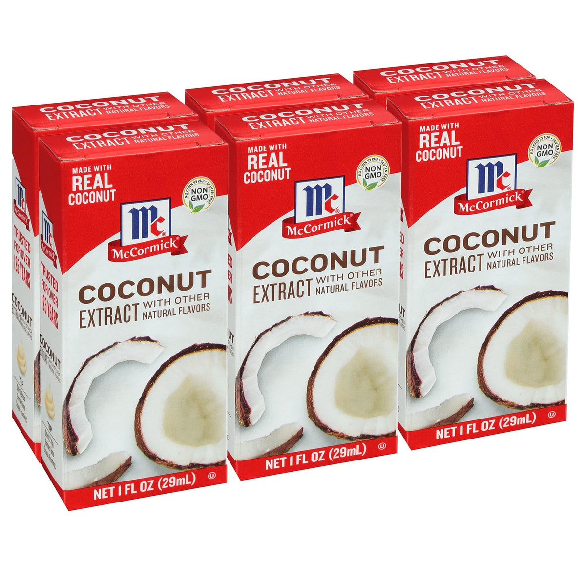 Mccormick Coconut Extract With Other Natural Flavors, 1 Fl Oz (Pack Of 6)