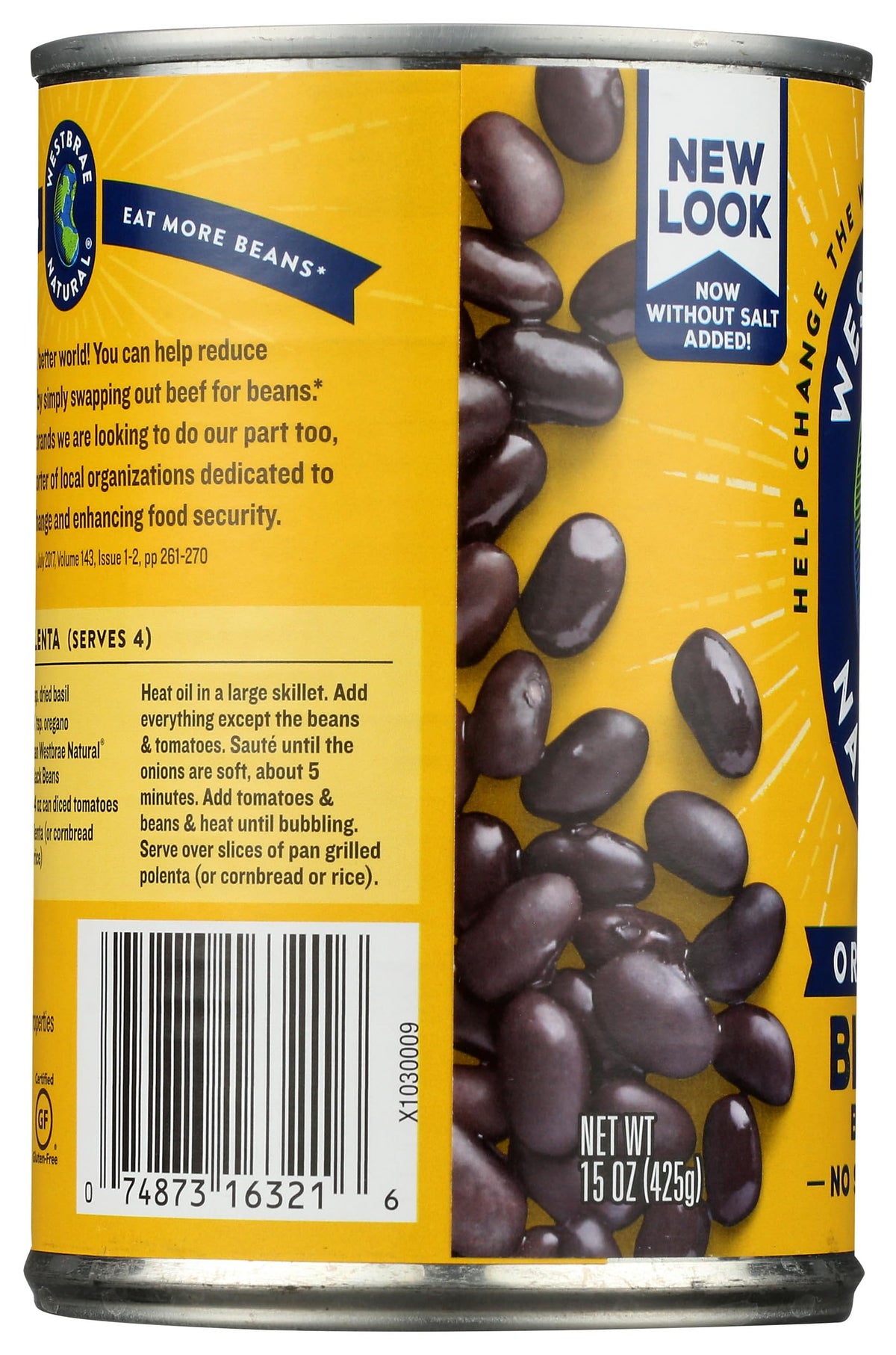 Westbrae Natural Vegetarian Organic Black Beans - 15 oz