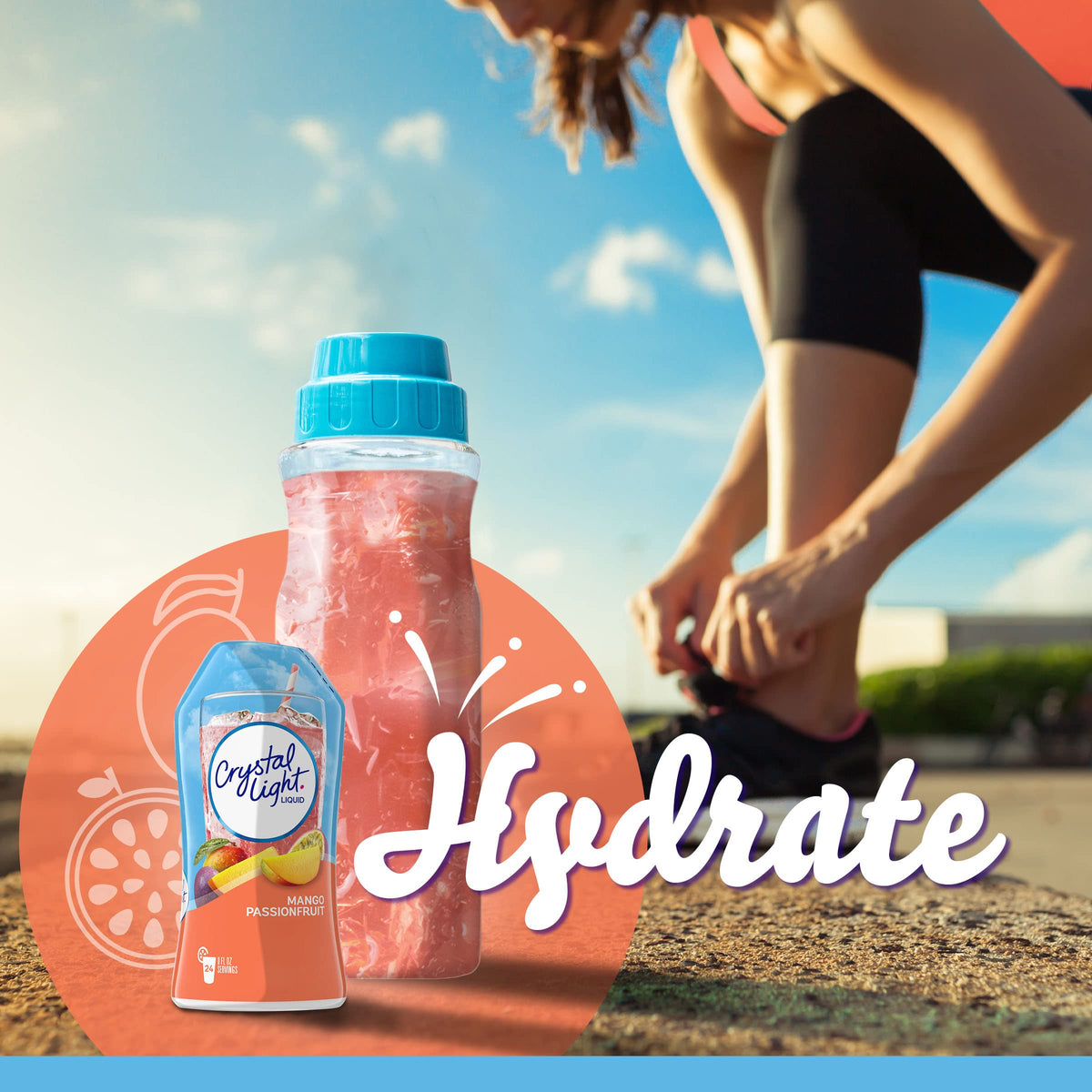 Crystal Light Sugar-Free Zero Calorie Liquid Water Enhancer - Mango Passionfruit Water Flavor Drink Mix (1.62 fl oz Bottle) (Pac