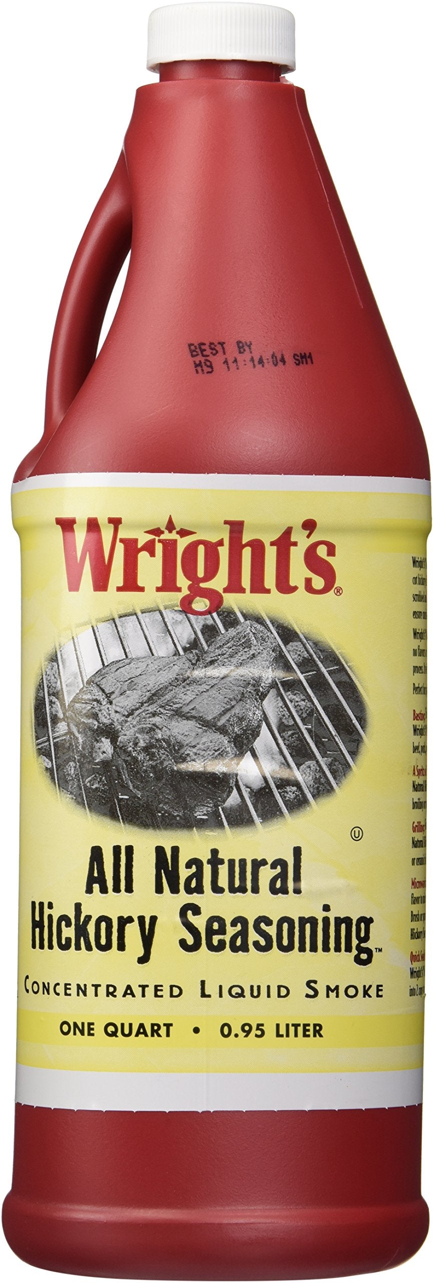 Wrights All Natural Hickory Seasoning Liquid Smoke  1 Quart