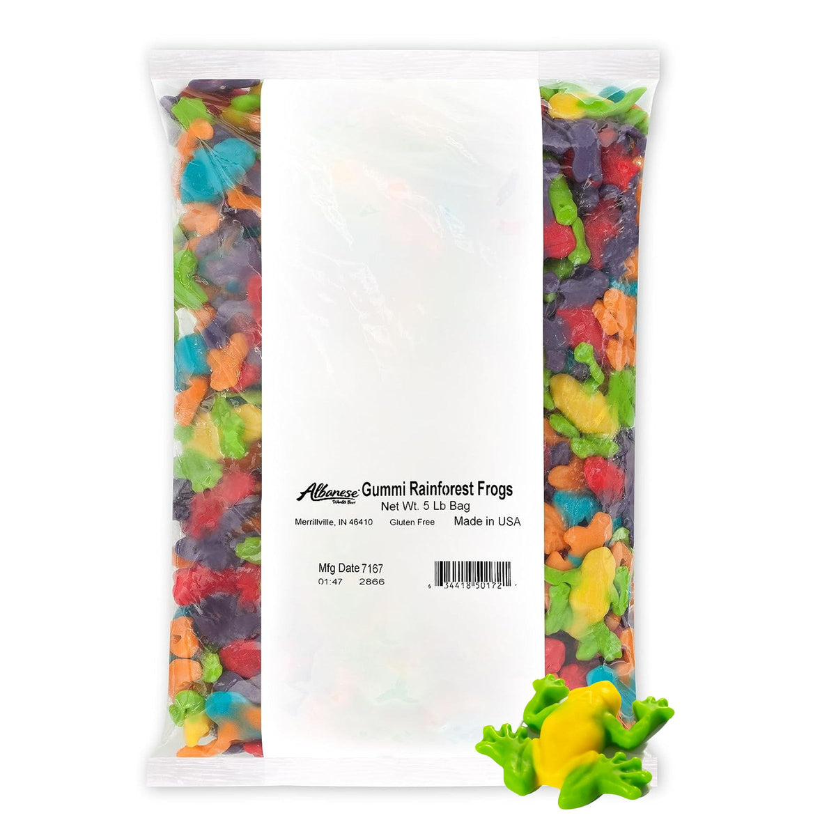 Albanese Worlds Best Gummi Rainforest Frogs  5lbs of Candy
