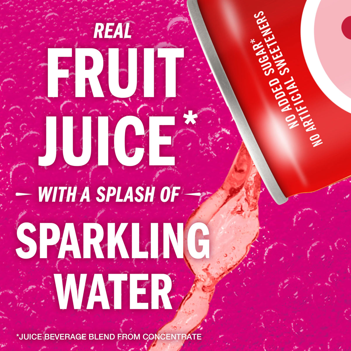 IZZE Sparkling Juice Beverage, Strawberry, No Sugar Added, 8.4 FL OZ, Pack of 24 Cans, Refreshing Red Flavor