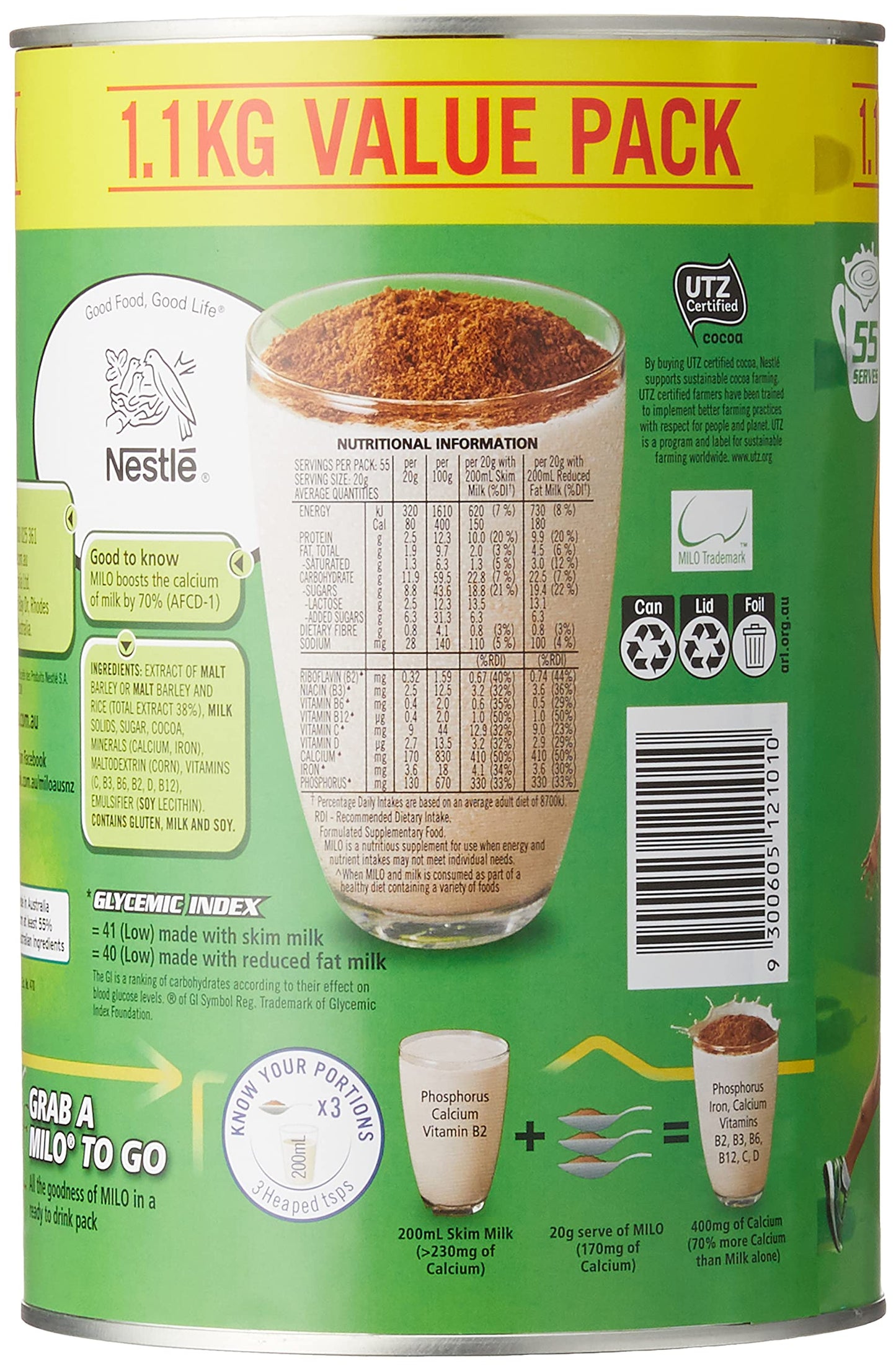 Nestle Milo Tin 1.1kg