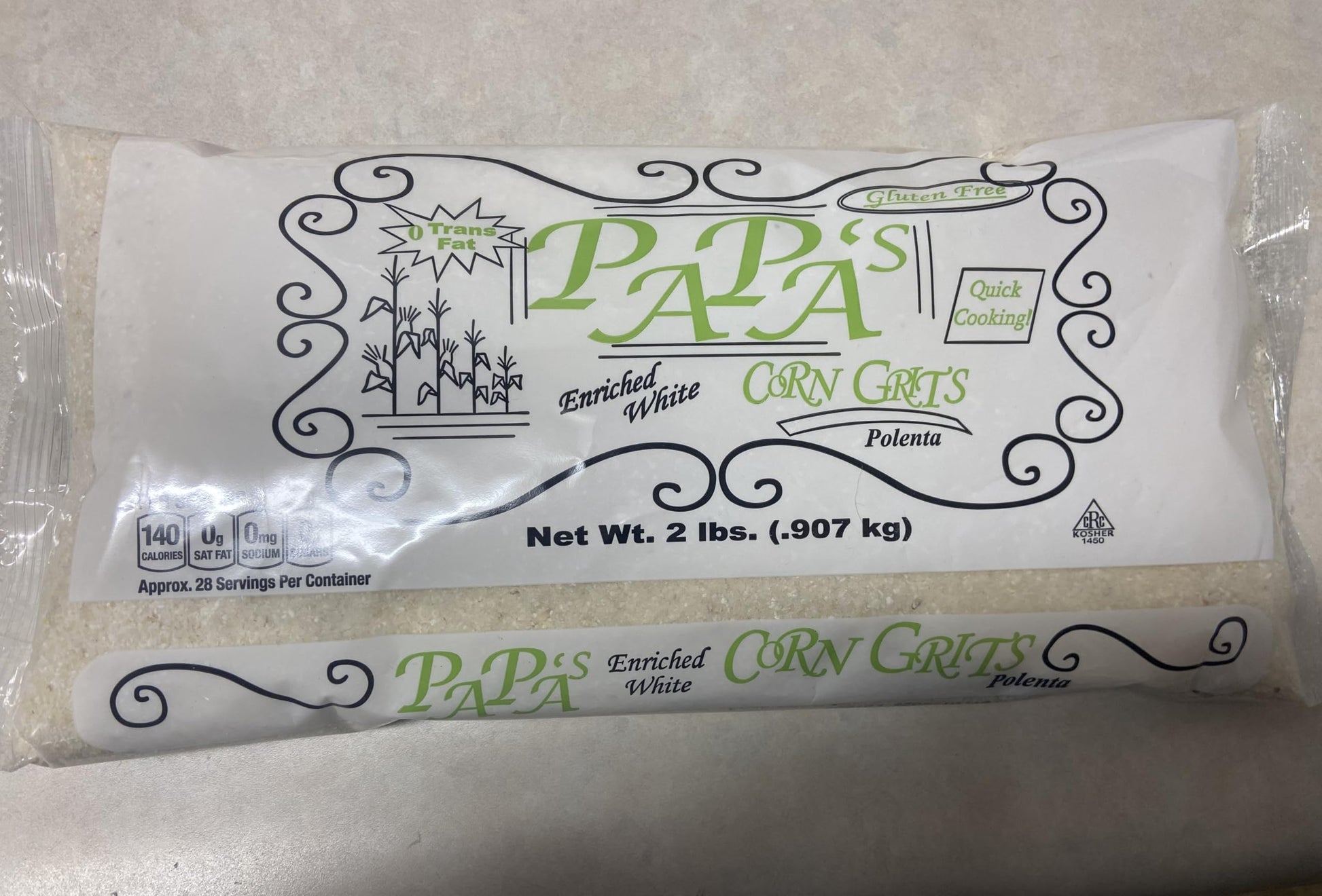 Papa's Corn Grits (2-2lb bags)