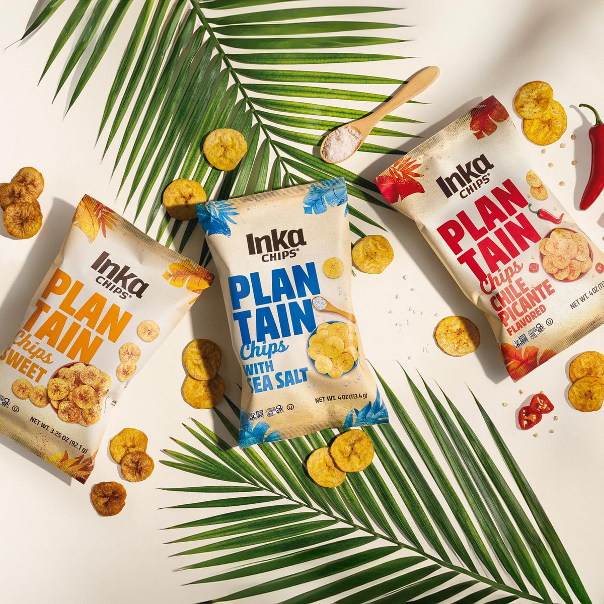 Inka Crops Chile Picante Plantain Chips (Pack Of 12)