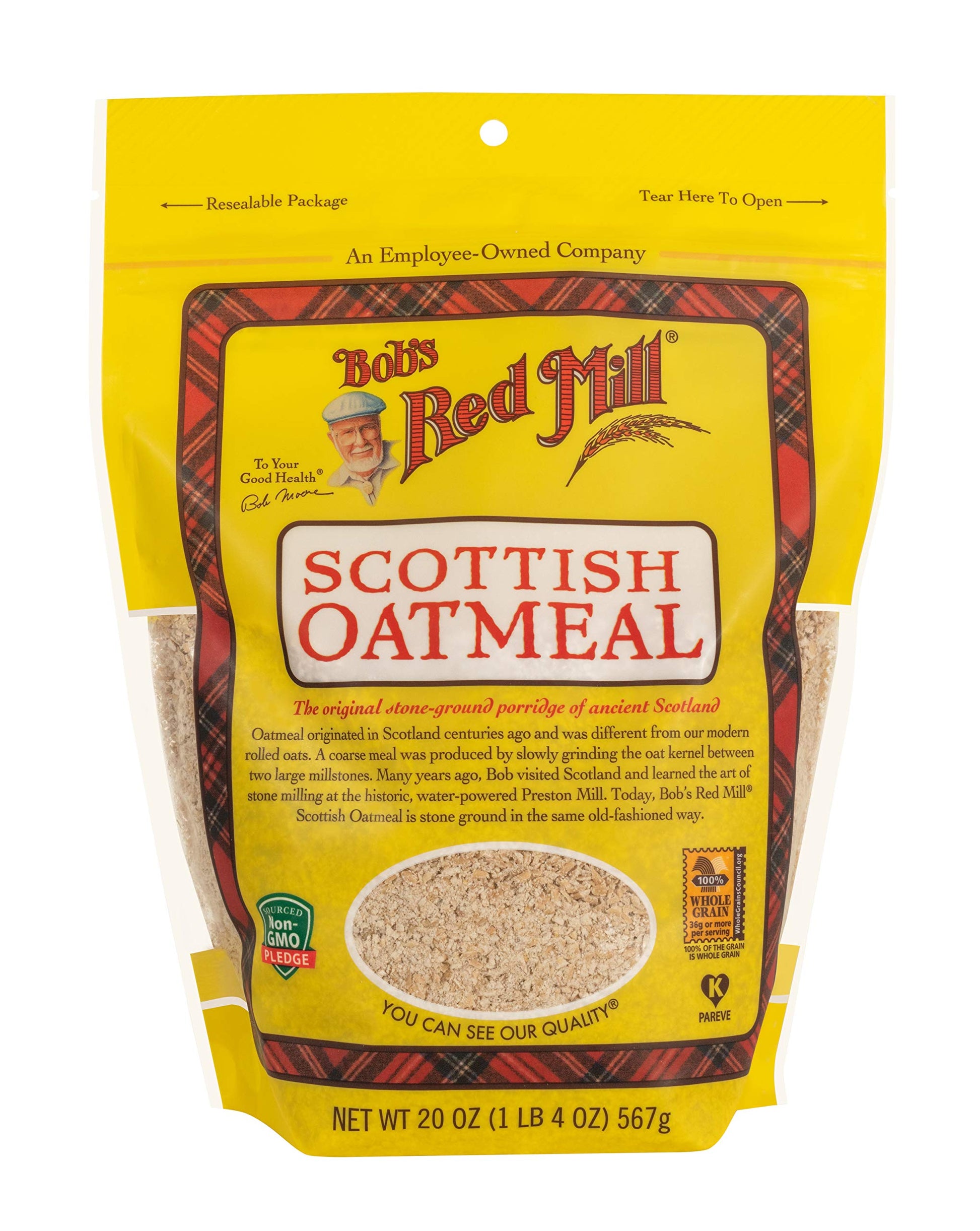 Bob'S Red Mill Scottish Oatmeal, 20 Oz, 2 Pk