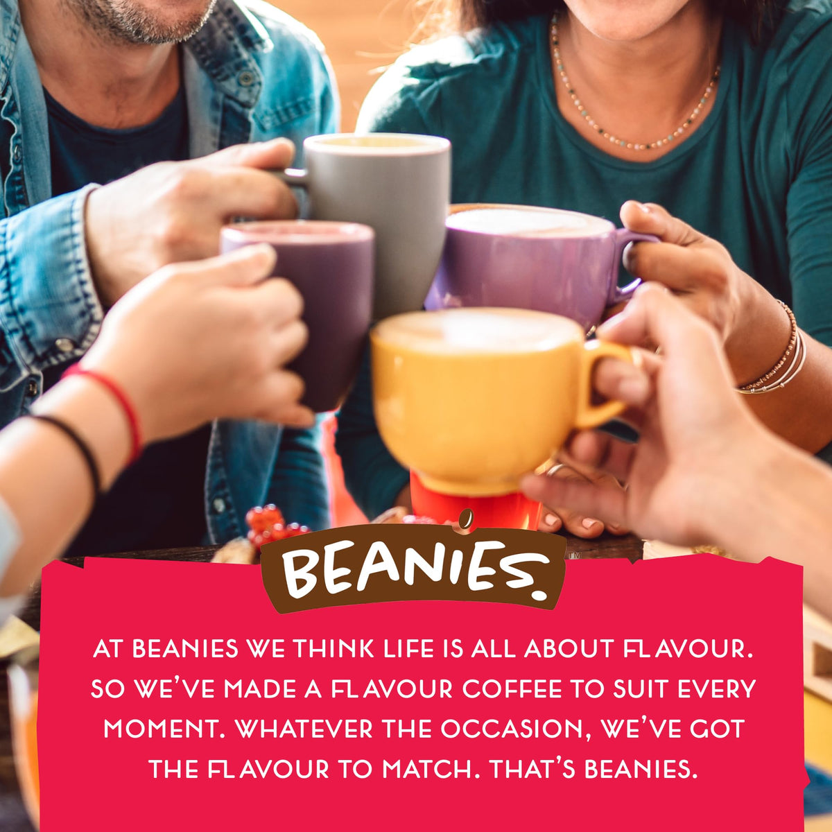 Beanies Flavour Instant Coffee -Nutty Hazelnut Instant Flavored Coffee - Bold & Adventurous Full-On Flavor - An Indulgent Sugar