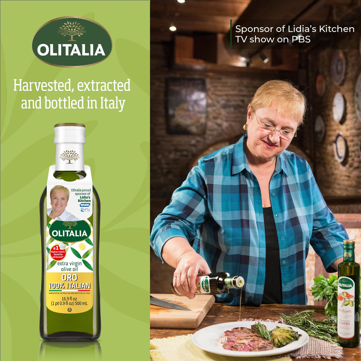 Olitalia Extra Virgin Olive Oil - Gold Selection, 1 Bottle