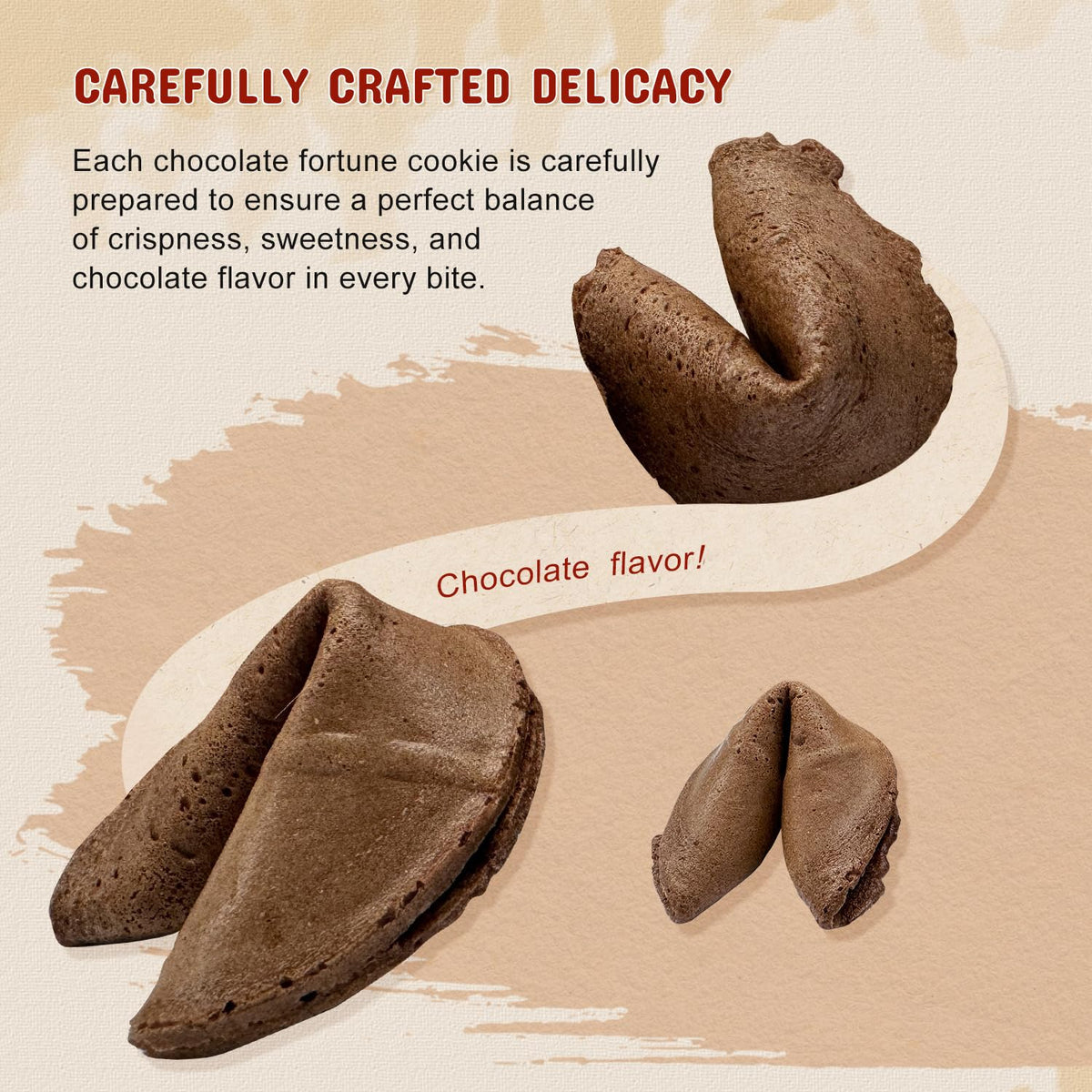 52USA Chocolate Fortune Cookies, 25 Individually Wrapped Fresh Cookies, Bulk Pack