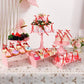 Gyufise Bowknot Cake Toppers - 30 Pcs Red Cake Decorations for Baby Shower, Birthday, Wedding - Size: W 2.9in x H 5.7in