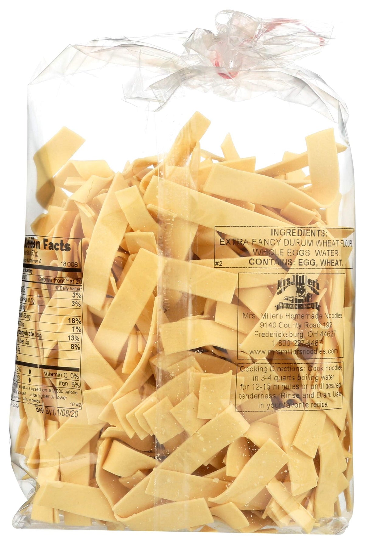 Mrs. Miller's Old Fashioned Wide Noodles, 16-Ounce (Pack of 6)
