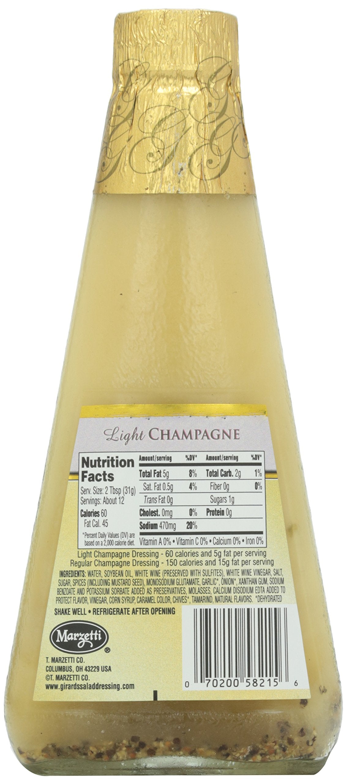 Girards Dressing Light Champagne, 12 Oz