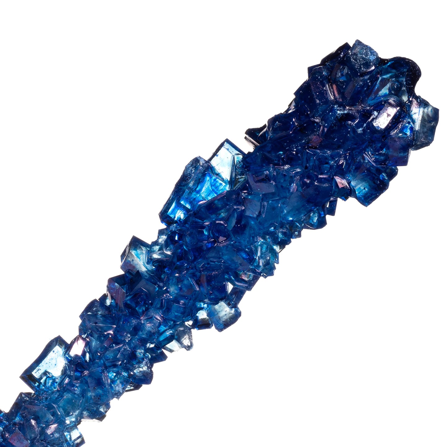 Candy Envy - Navy Blue Rock Candy Sugar Sticks - Blueberry Flavored - 24 Indiv. Wrapped