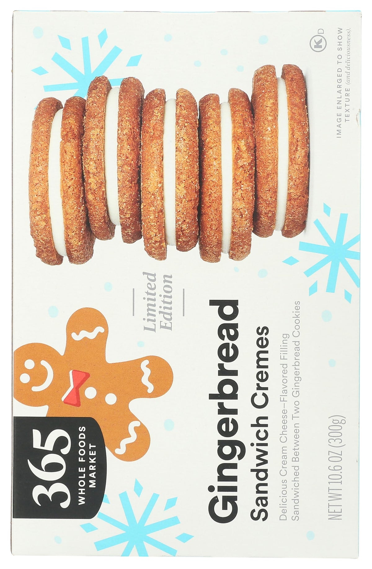 365 by Whole Foods Market Gingerbread Cookie with Cream Cheese Filling, 10.6 OZ