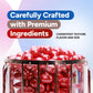 Crafty Confections Shimmer Gumballs - 3.5 oz Cherry Flavored Candy, Pearl Red, 16mm for Gumball Machines and Party Favors
